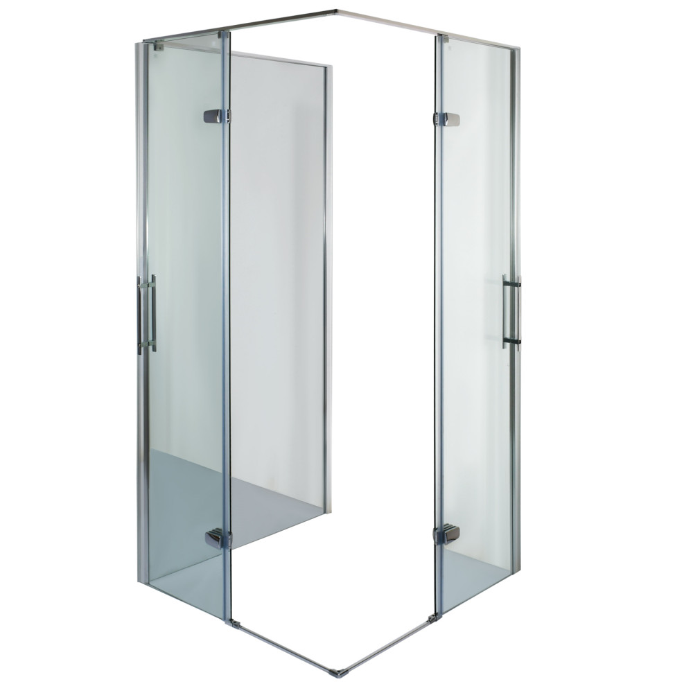 Душова кабіна квадратна без піддона від стіни WDA N90TC BRAVO (1уп.)