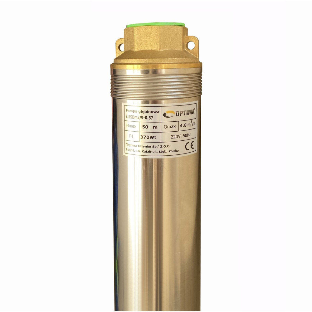 Насос свердловинний з підв, стійк, до піску OPTIMA 3,5SDm2/ 9  0,37 кВт  50м + пульт +кабель 15м NEW