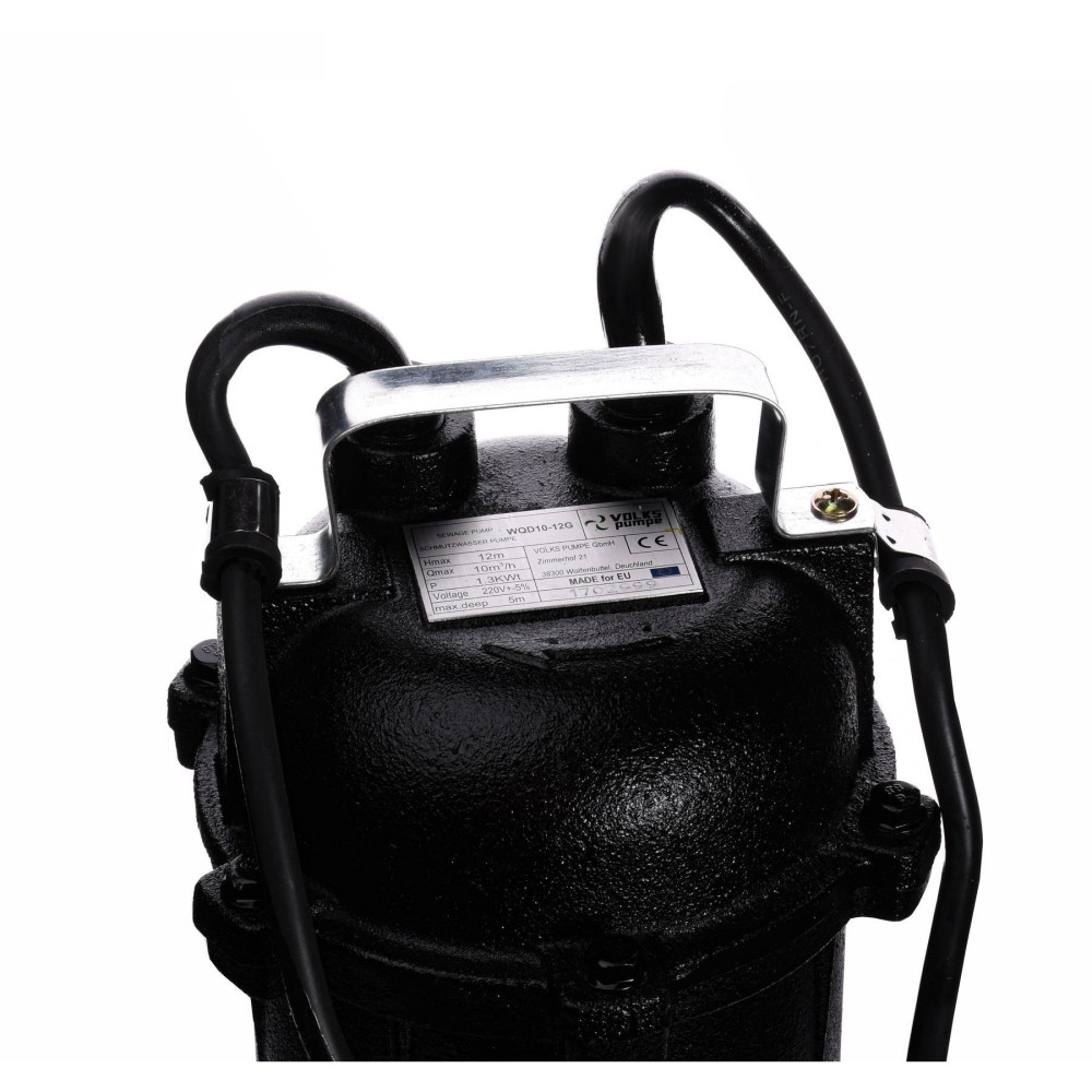 Насос фекальний з ріжучим механізмом VOLKS WQ 10-12G 1.3кВт