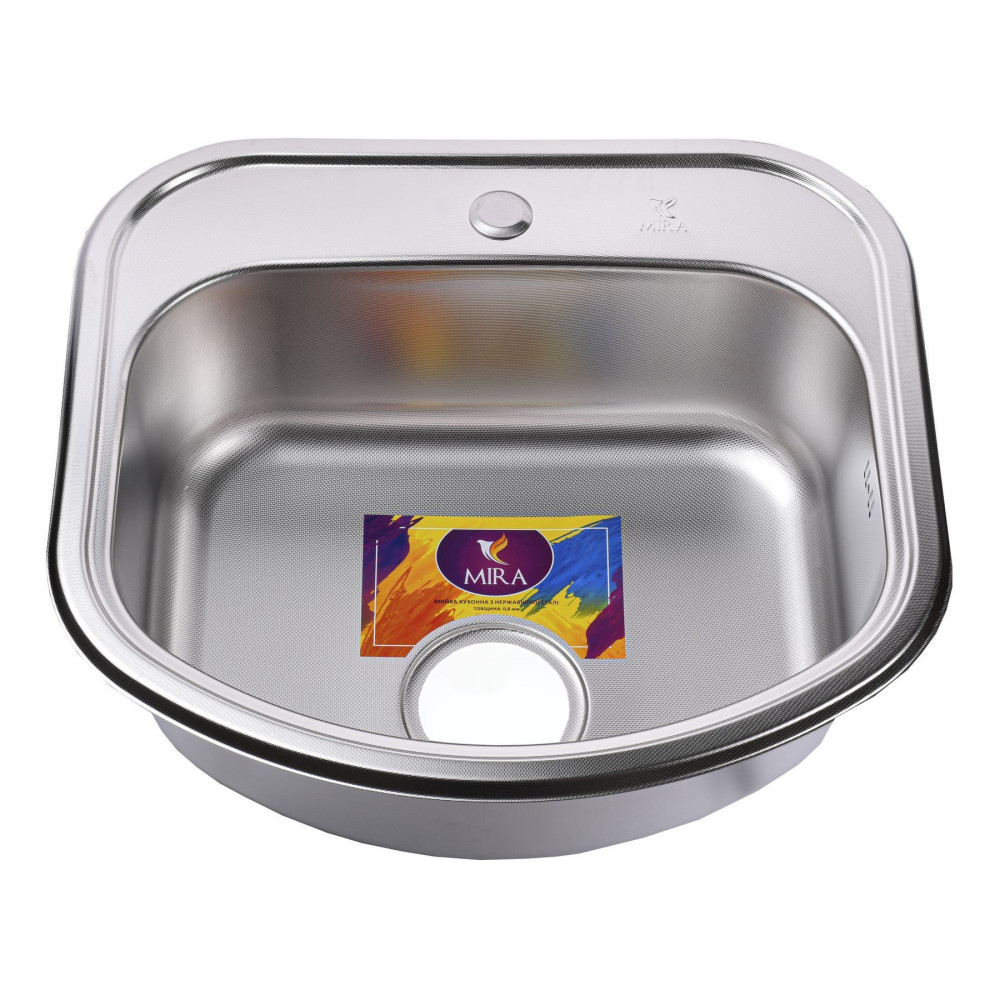 Мийка кухонна врiзна прямокутна 490x460х180 Decor MR 4946 D Mira