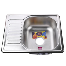 Мийка кухонна врiзна прямокутна з полицею 580х480х180 Decor MR 5848 D Mira