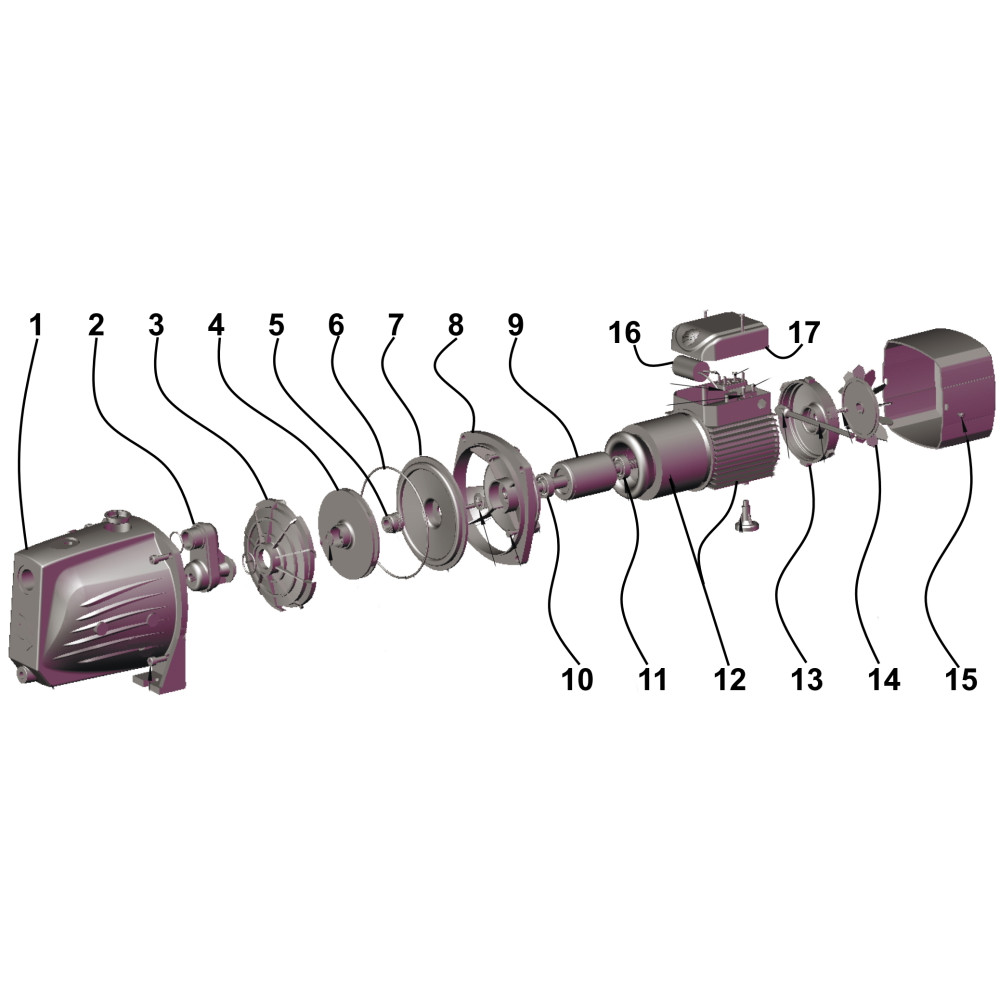 Насос відцентровий Optima JET100 PRIME 1,1кВт