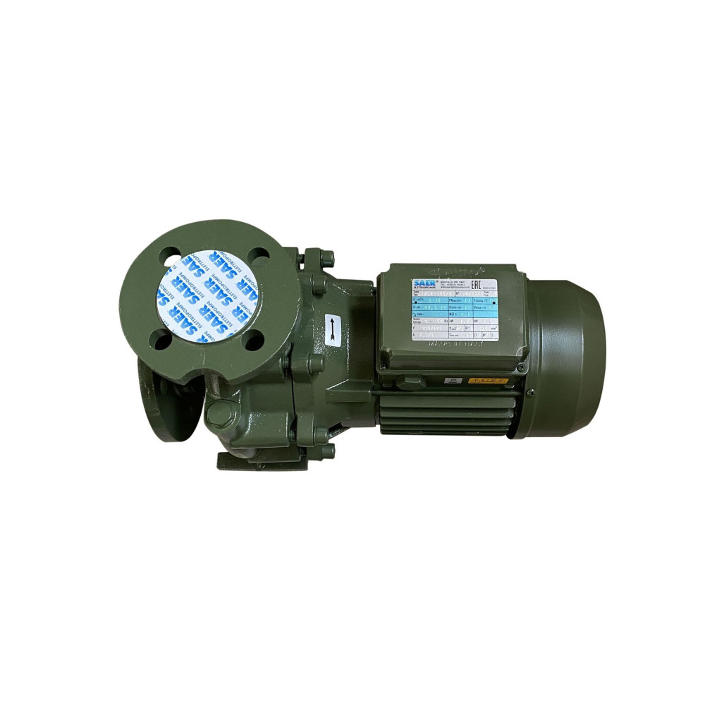 Насос моноблочний IR 32-125B 1,1 кВт SAER (16 м3/год, 21 м)