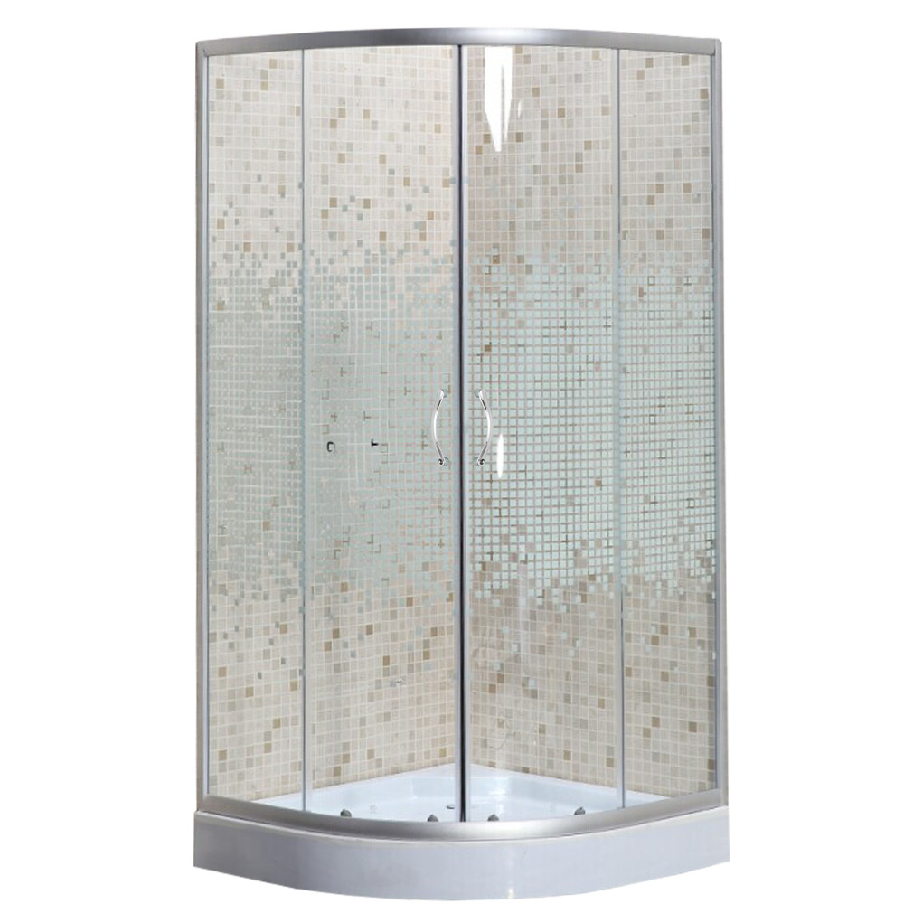 Душова кабіна півкругла WISLA L90TS.Mosaic (L90W.Mosaic) BRAVO (2уп.)