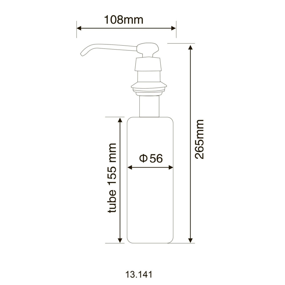 Дозатор рідкого мила HOTEC 13.142