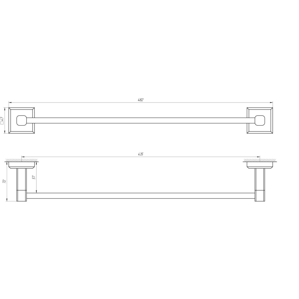 Тримач рушників TOPAZ TKB 9912/45