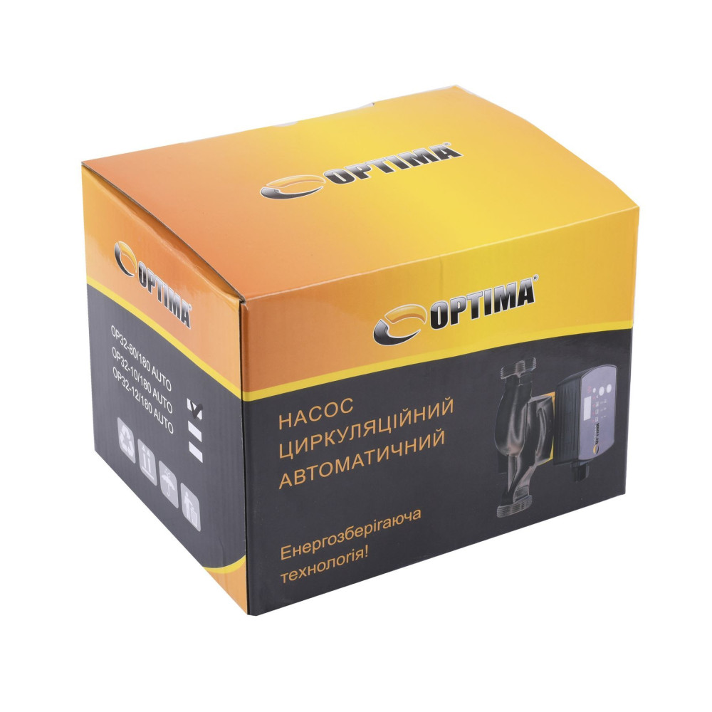 Насос циркуляційний енергоощадний  Optima OP32-80AUTO 180мм + гайки