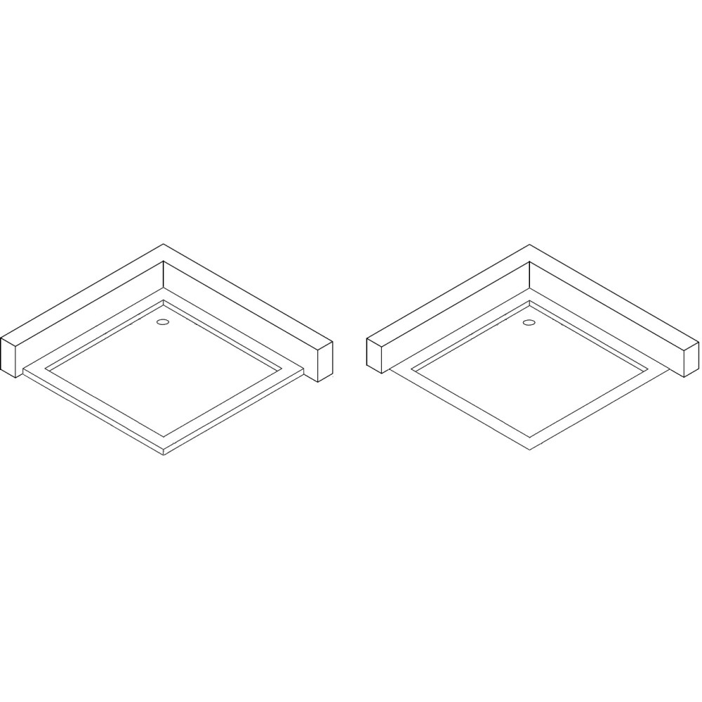 Душовий піддон квадратний BOBR SS90I BRAVO (2уп.)