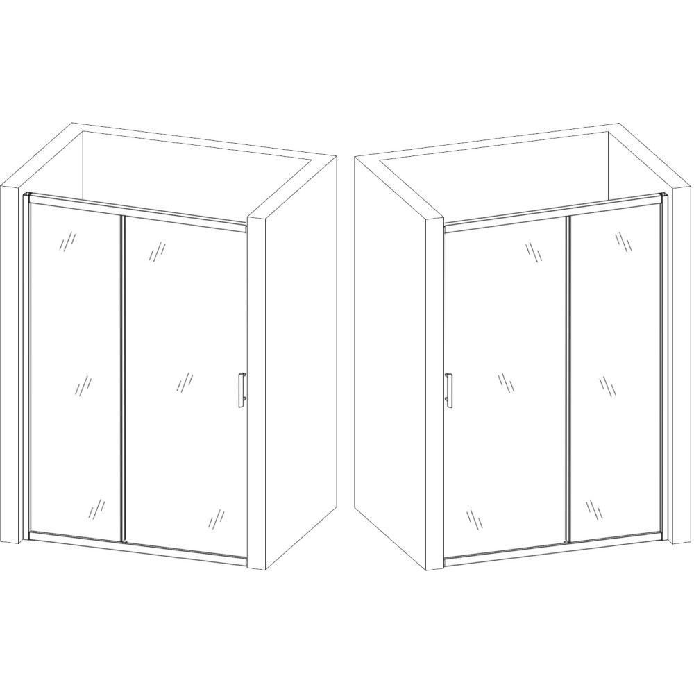 Душові двері TORMES 160FS BRAVO (2уп.)