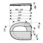 Сидіння для унітазу MERKURY OPTIMUM