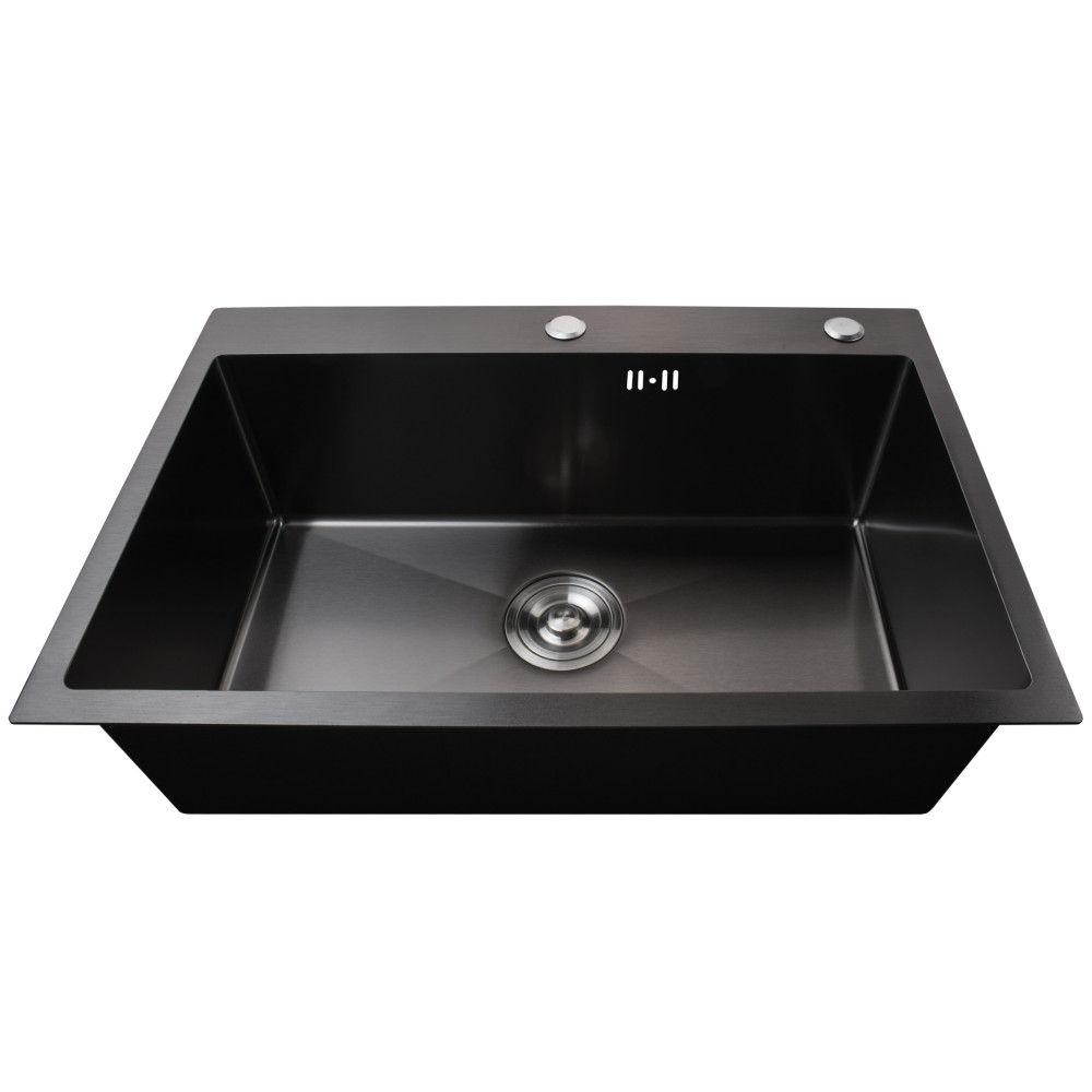 Мийка кухонна 3mm 680х450 Black 6845HB Mira