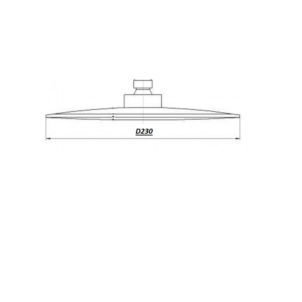 Душова лійка TPB-230 Тропик BARTS, хром D-230мм , TOPAZ