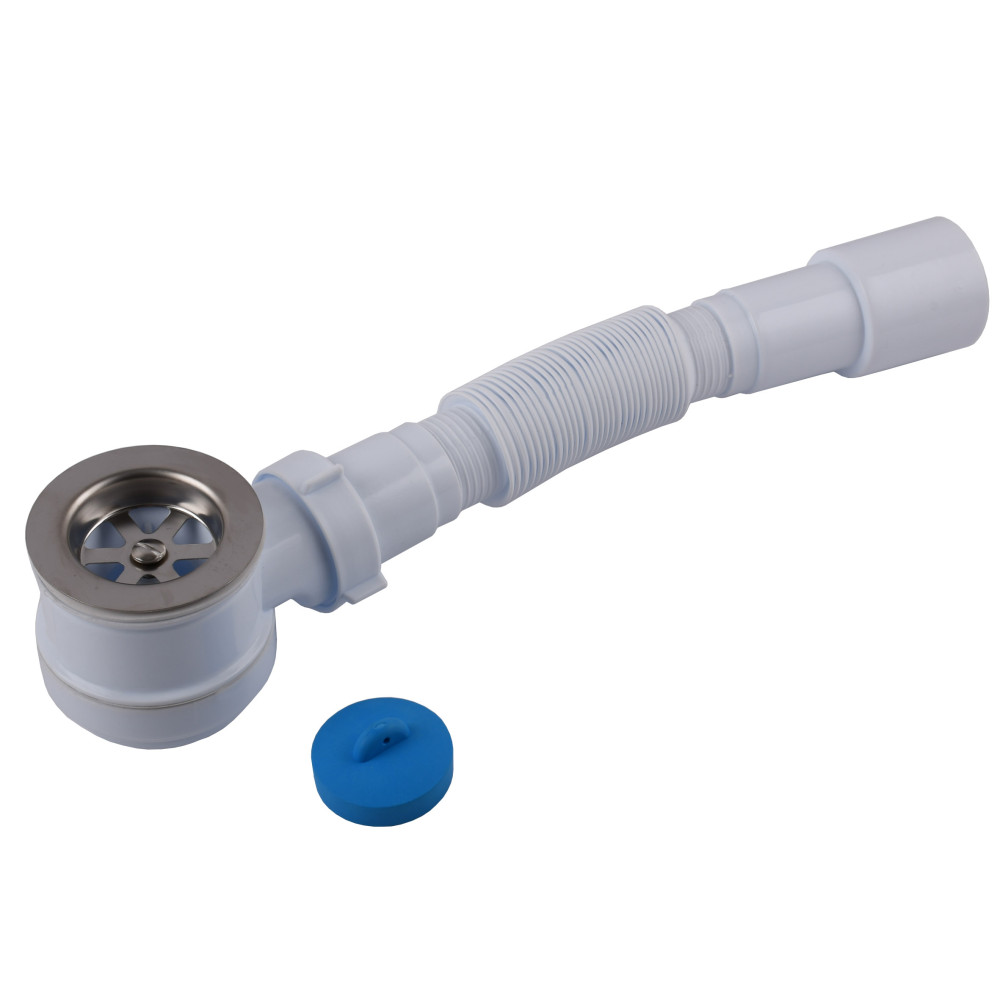 Сифон OPTIMUM низький пляшковий для душ.піддону з випуск 1 1/2″ та гофротрубою 40*40/50 OPTI 09033