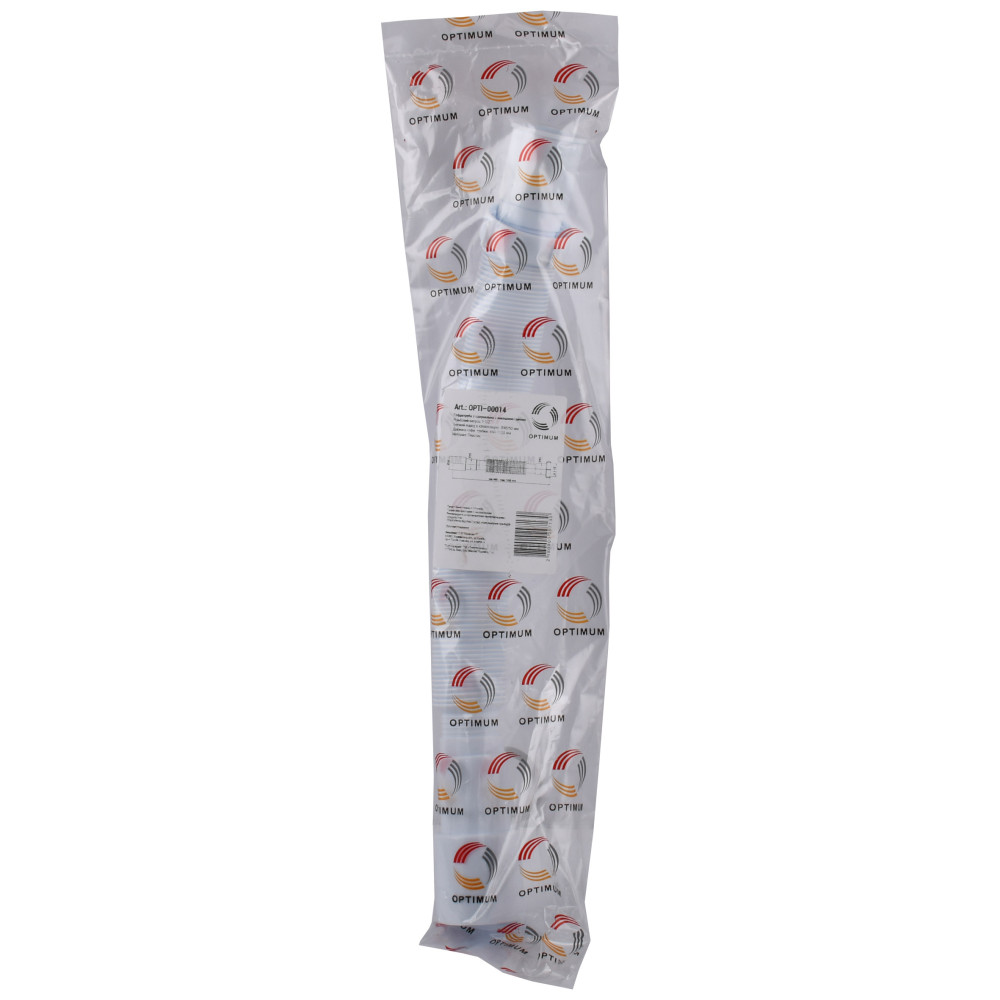 Гофротруба OPTIMUM з'єднувальна з накидною гайкою 1 1/2″*40/50 (460-1100мм) OPTI 00014