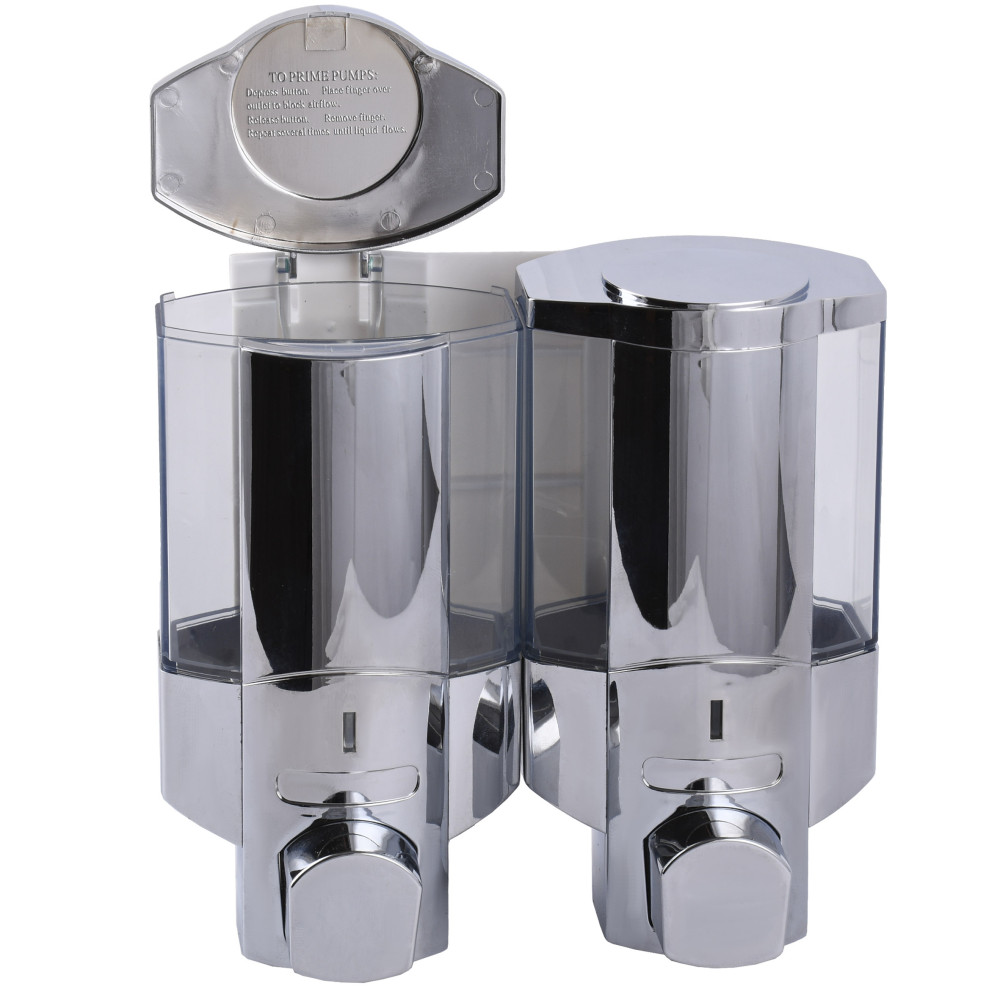 Дозатор рідкого мила подвійний  HOTEC HB 5302