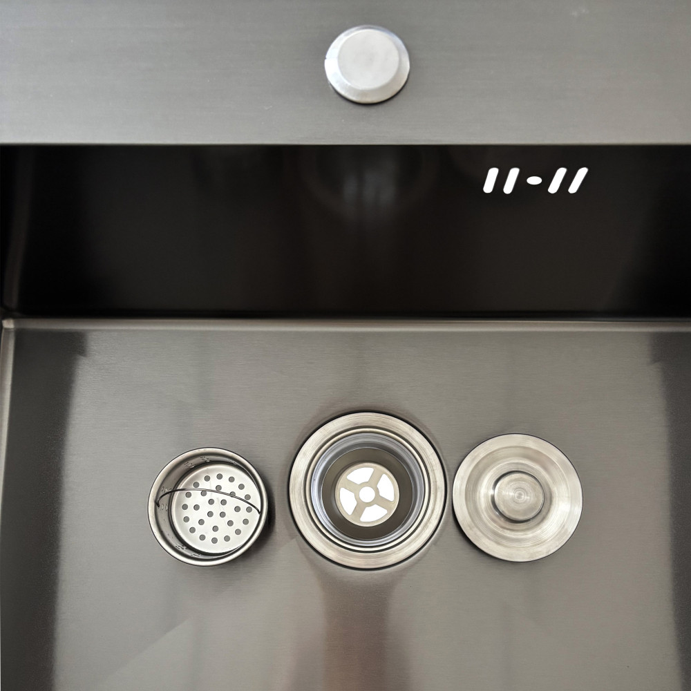 Мийка кухонна 3mm 780х430 Графіт 7843HG Mira