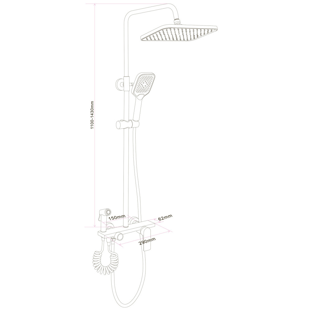 Душова система Globus Lux TURIN  GLTU-0550