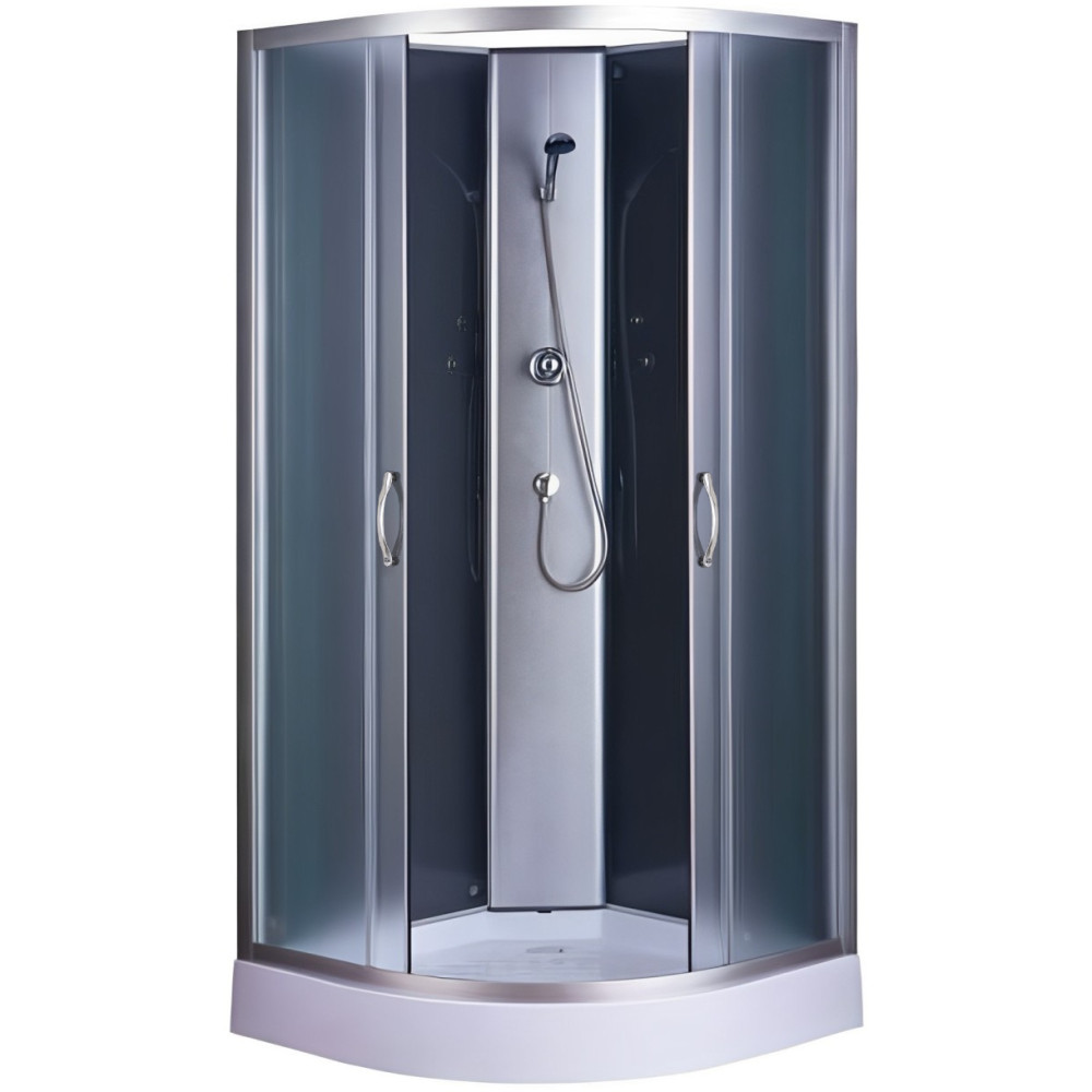 Душовий бокс півкруглий без даху SAN L90FFS NEW BRAVO (3уп.)