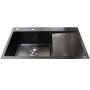 Мийка кухонна з полицею 3mm 780х430 Графіт 7843HG Mira