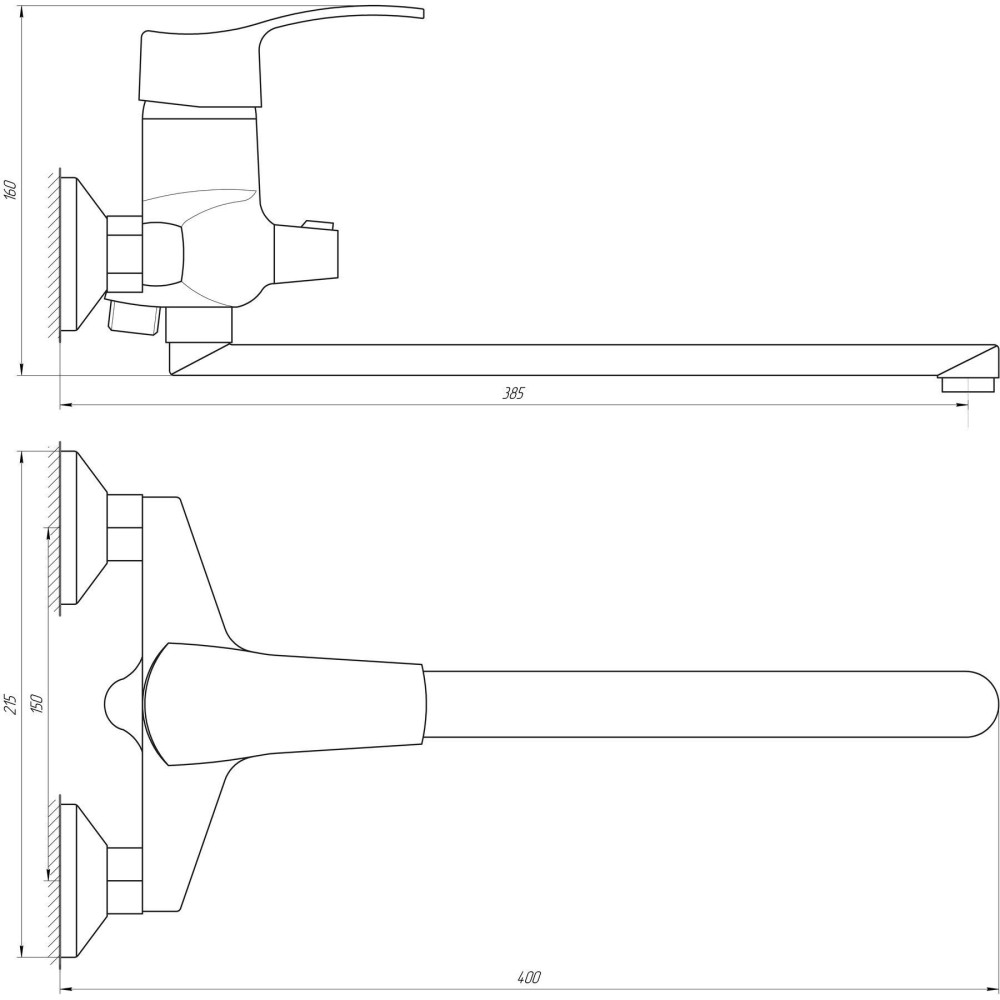 Змішувач для ванни DOMINO DQ-208