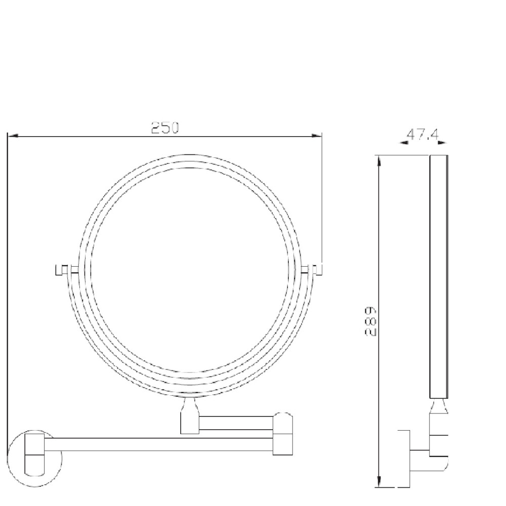 Дзеркало настінне Perfect Sanitary Appliances SP 8158