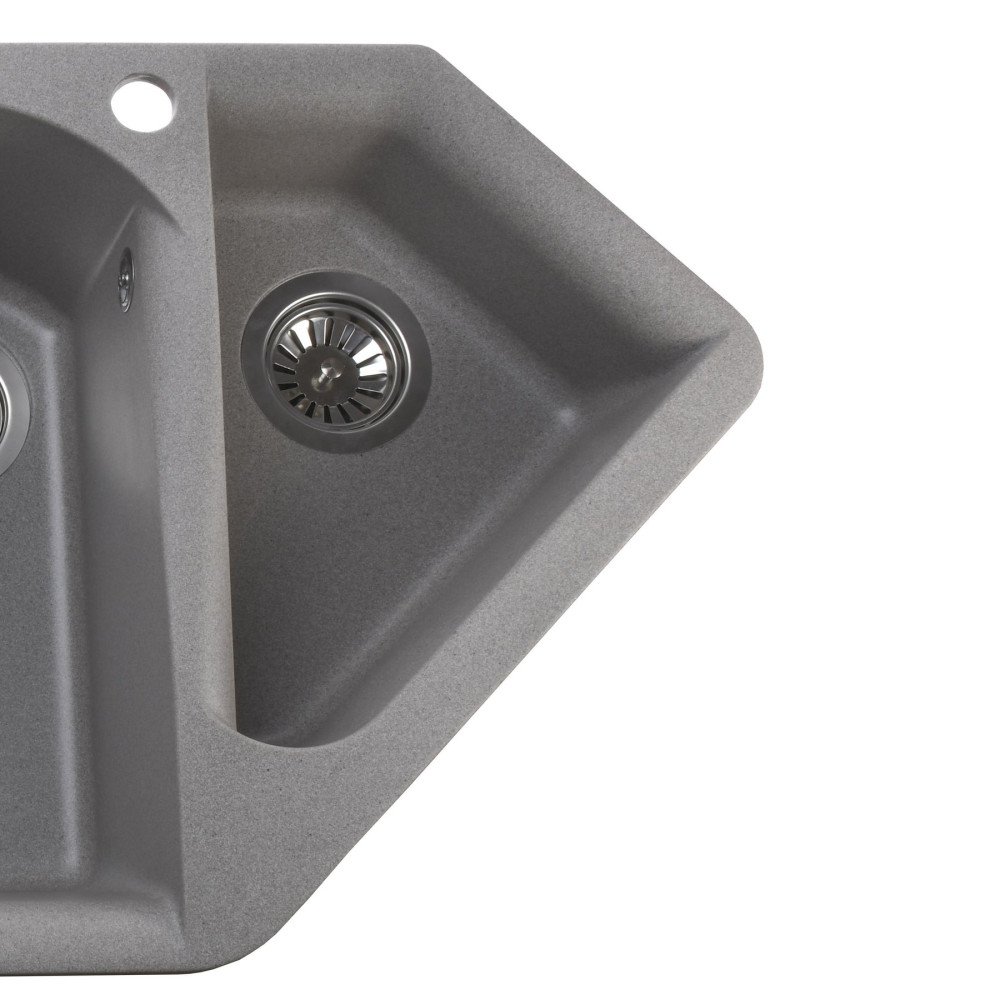 Гранітна мийка Globus Lux GARDA сiрий камiнь 1000x500мм-А0005