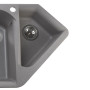 Гранітна мийка Globus Lux GARDA сiрий камiнь 1000x500мм-А0005