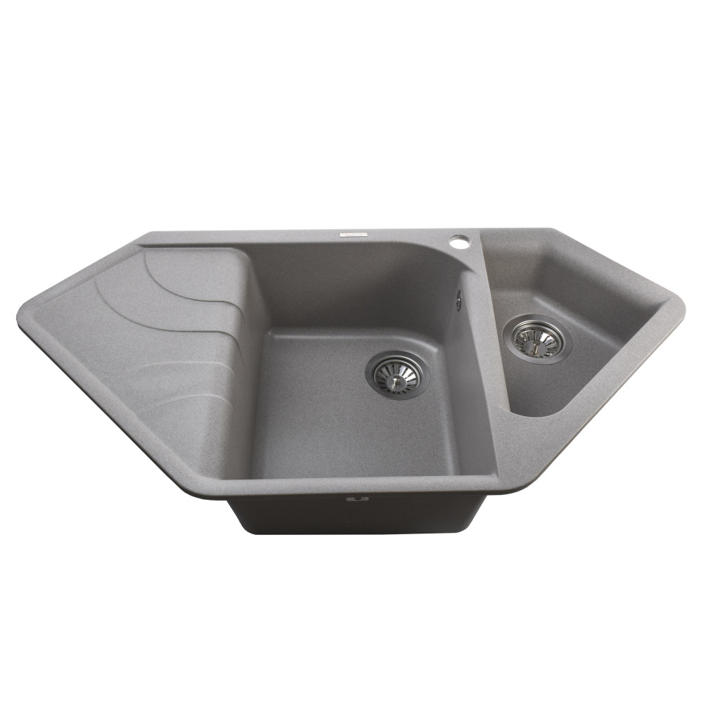 Гранітна мийка Globus Lux GARDA сiрий камiнь 1000x500мм-А0005