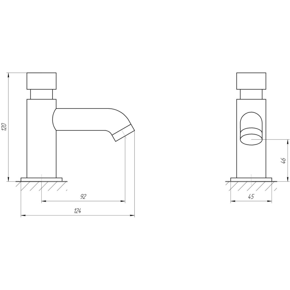 Кран-дозатор для умивальника TOPAZ TP-0301