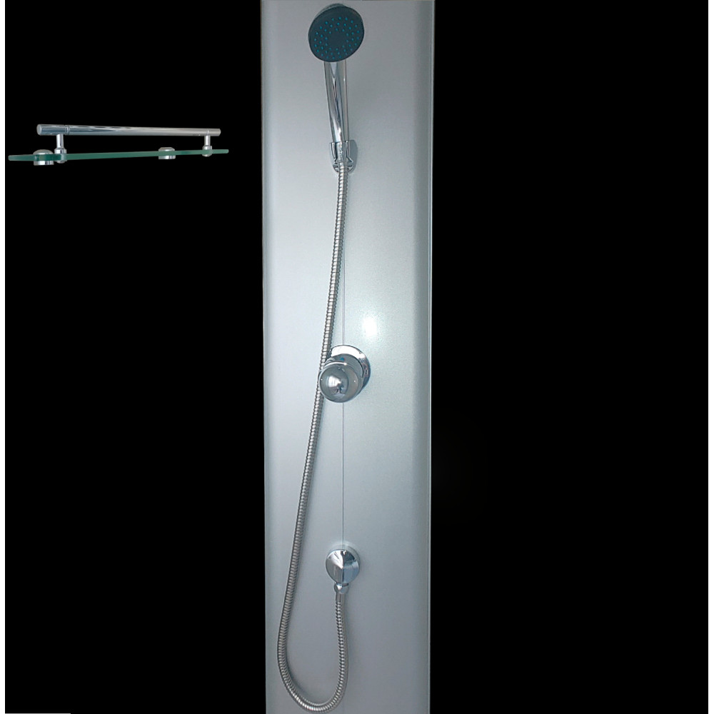 Душовий бокс півкруглий без даху SAN L90GBS (L90B) BRAVO (3уп.)