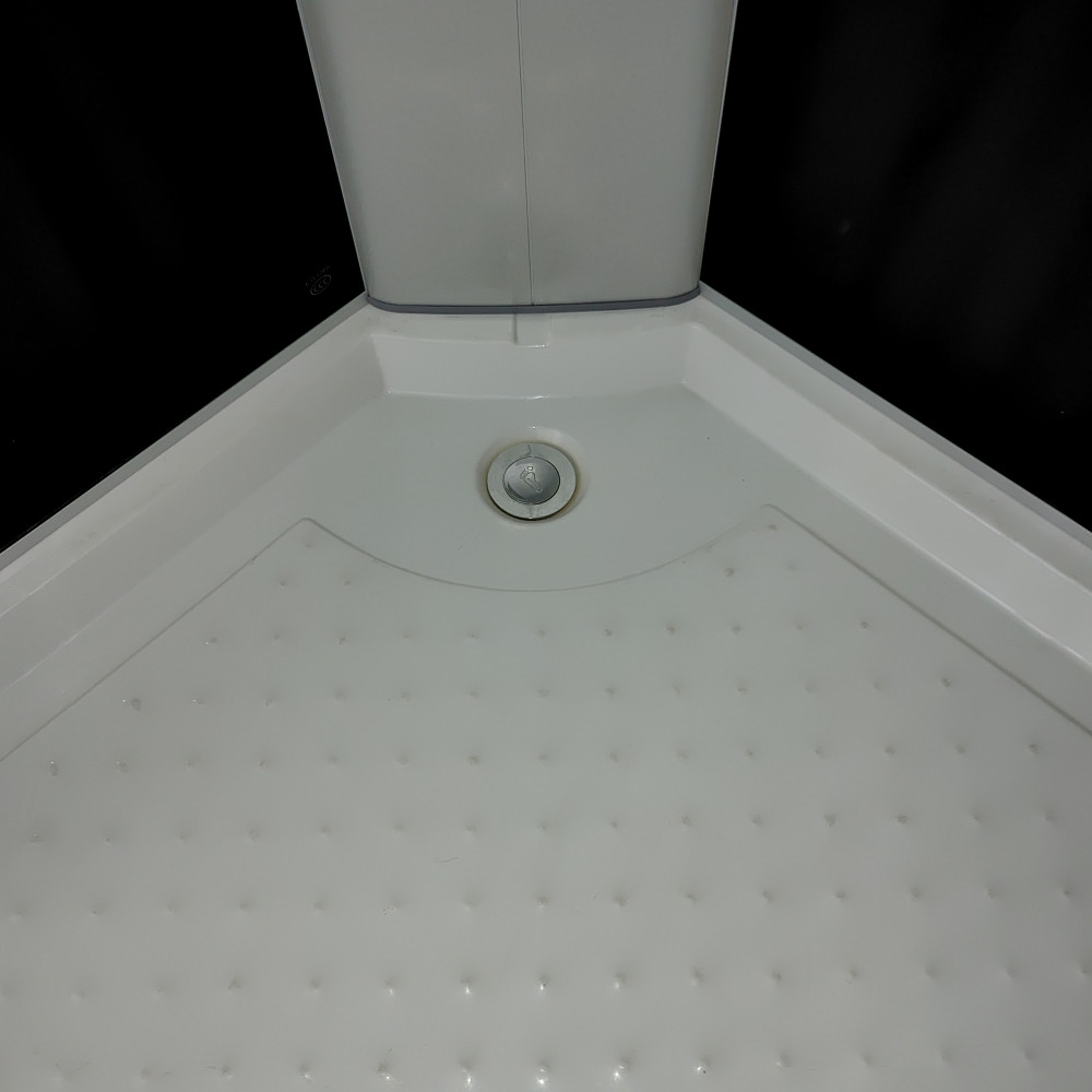 Душовий бокс півкруглий без даху SAN L90GBS (L90B) BRAVO (3уп.)