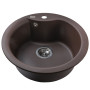 Гранітна мийка Globus Lux ORTA коричневий 485мм-А0006