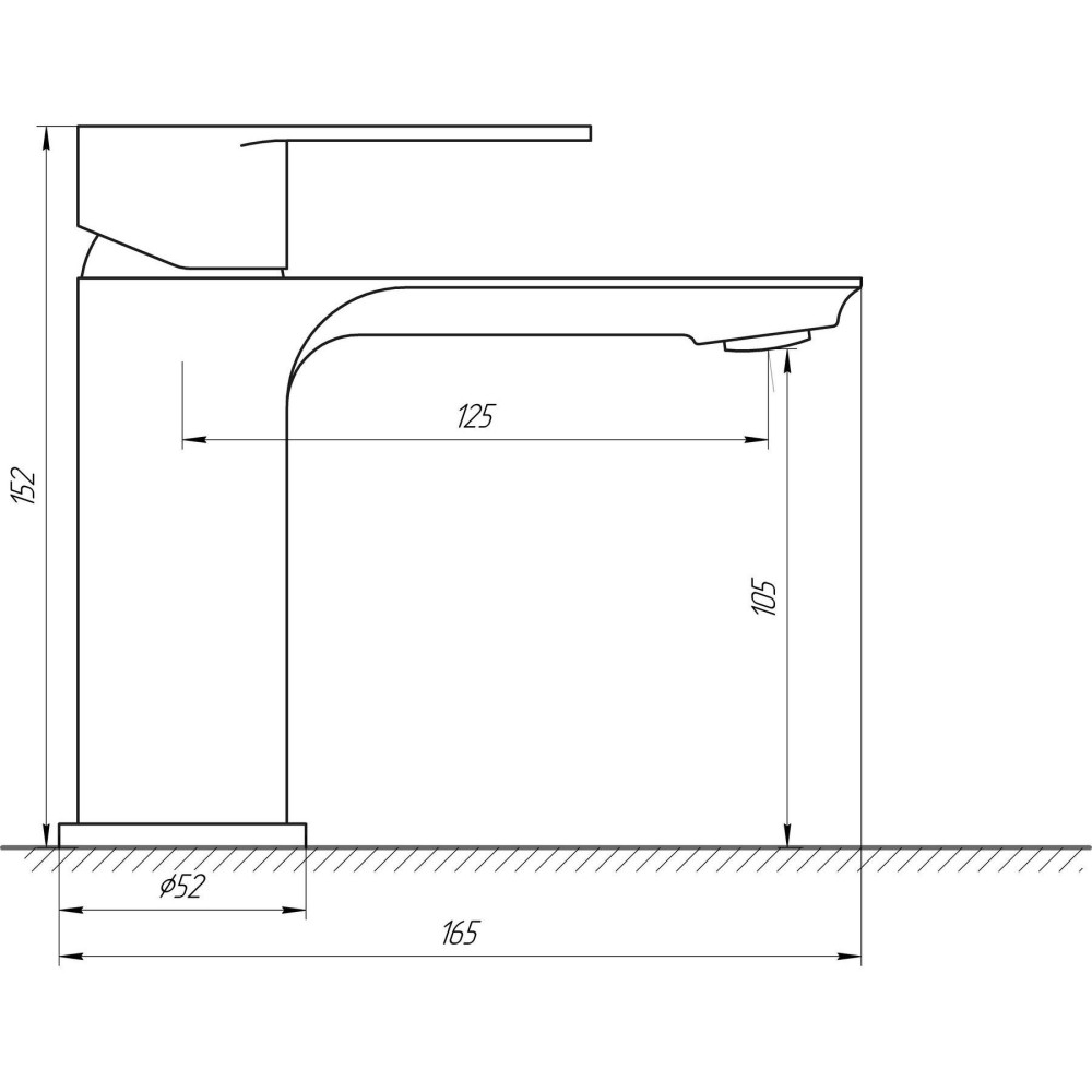 Змішувач для умивальника Globus Lux Ontario GLO-0101