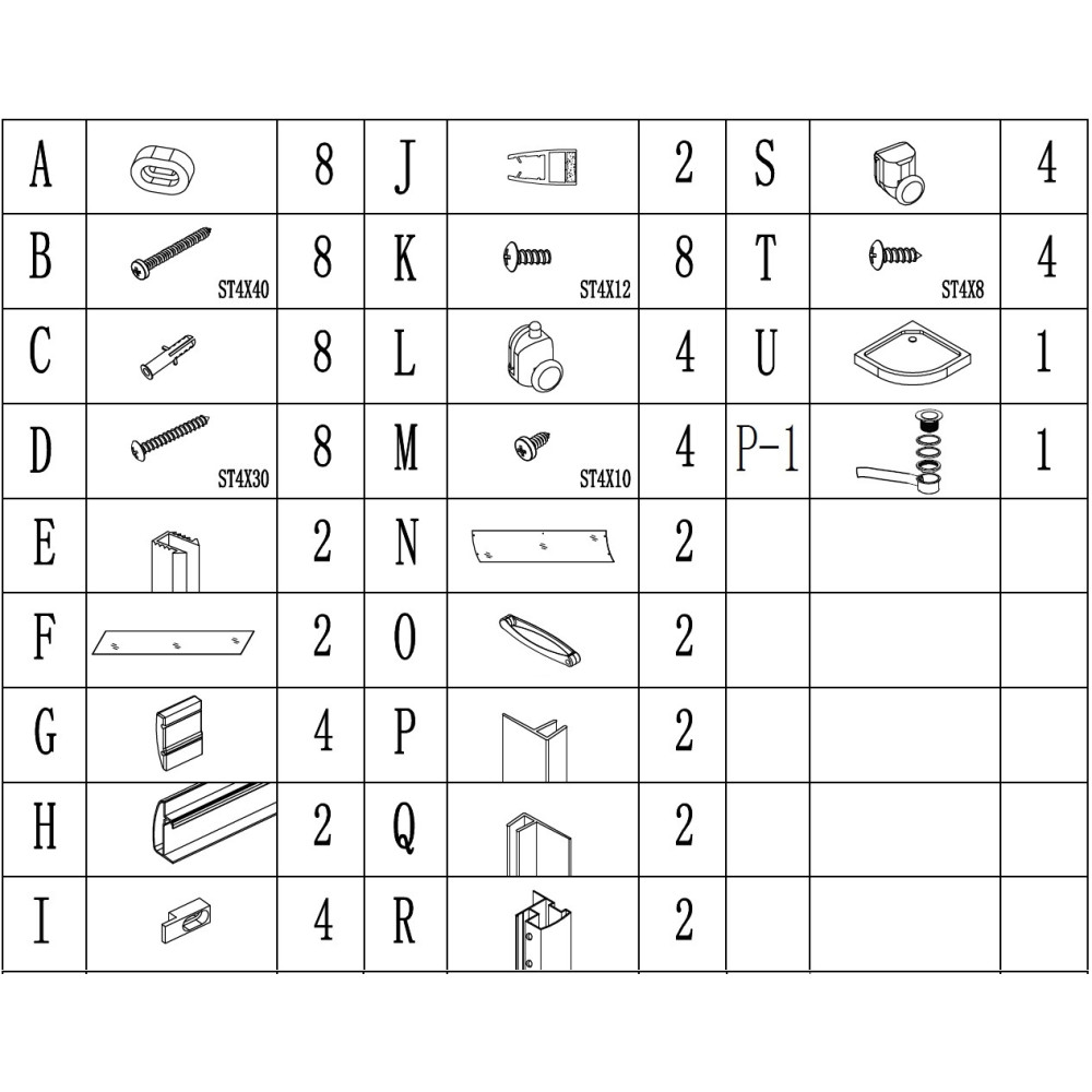 Душова кабіна півкругла DRAWA L90TB.Mosaic (L90B.Mosaic) BRAVO (2уп.)