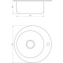Мийка кухонна врiзна кругла 490х160 Satin MR 490 E 0,6 mm Mira