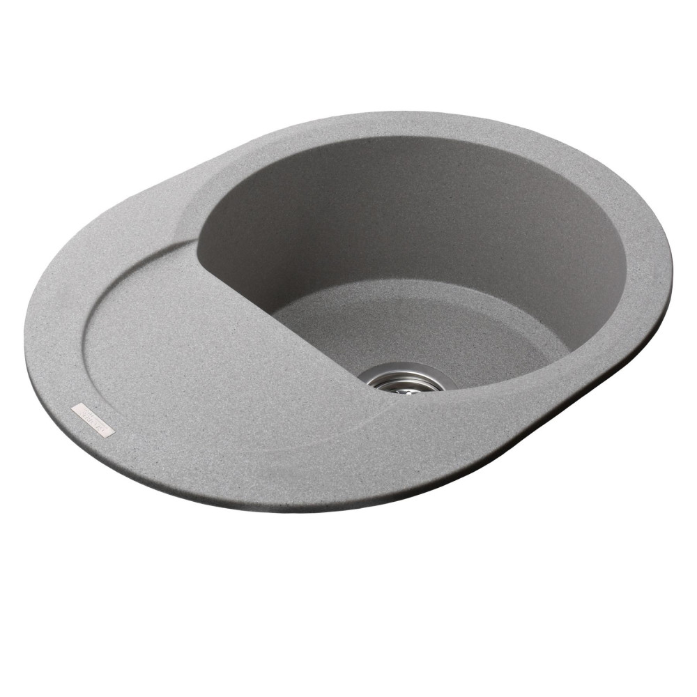 Гранітна мийка Globus Lux MORAINE сiрий камiнь 600x470мм-А0005