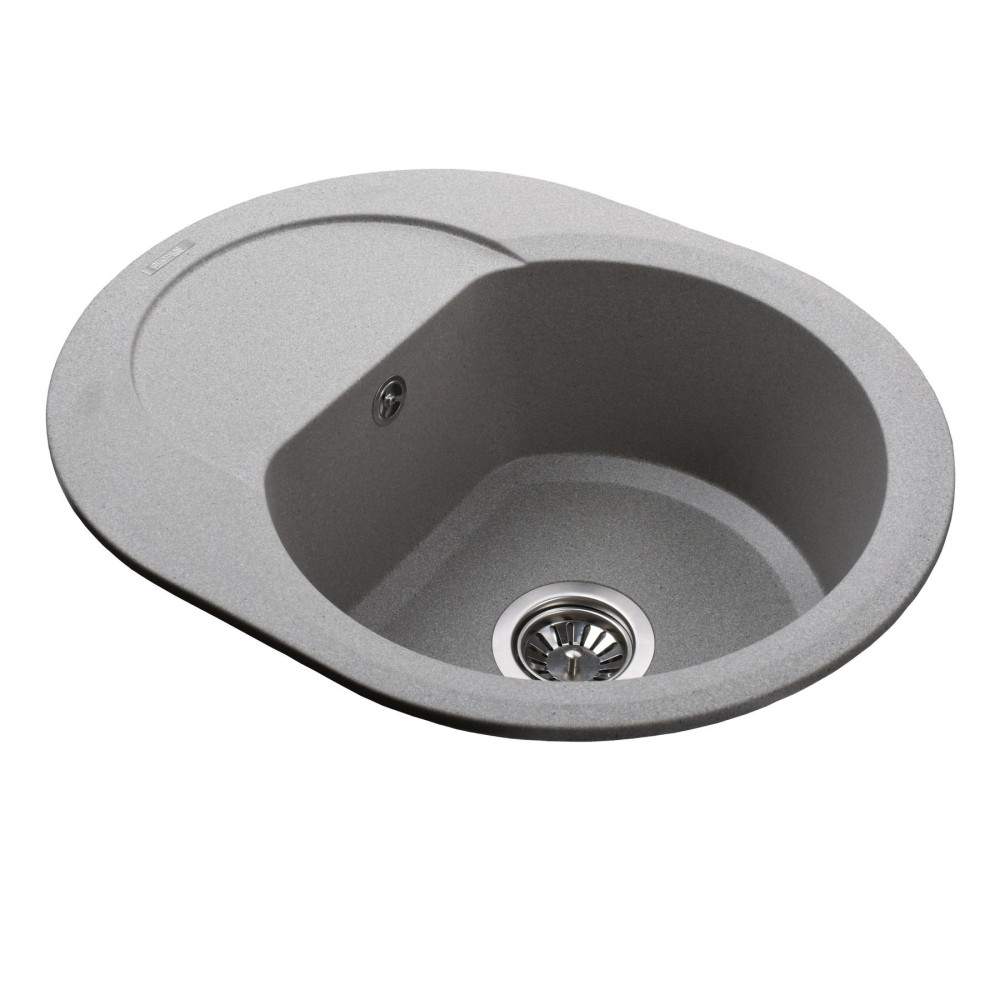 Гранітна мийка Globus Lux MORAINE сiрий камiнь 600x470мм-А0005