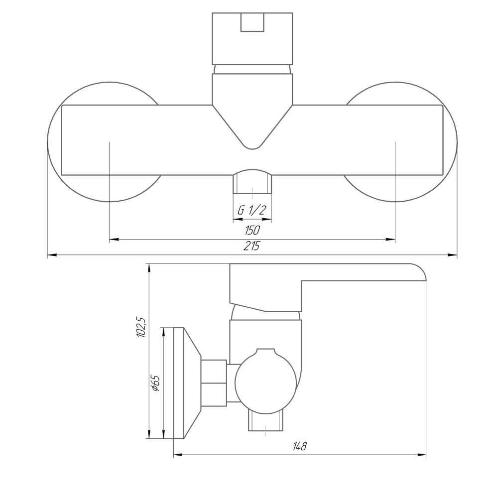 Змішувач для душу DOMINO PRESTIGE  DPS-105