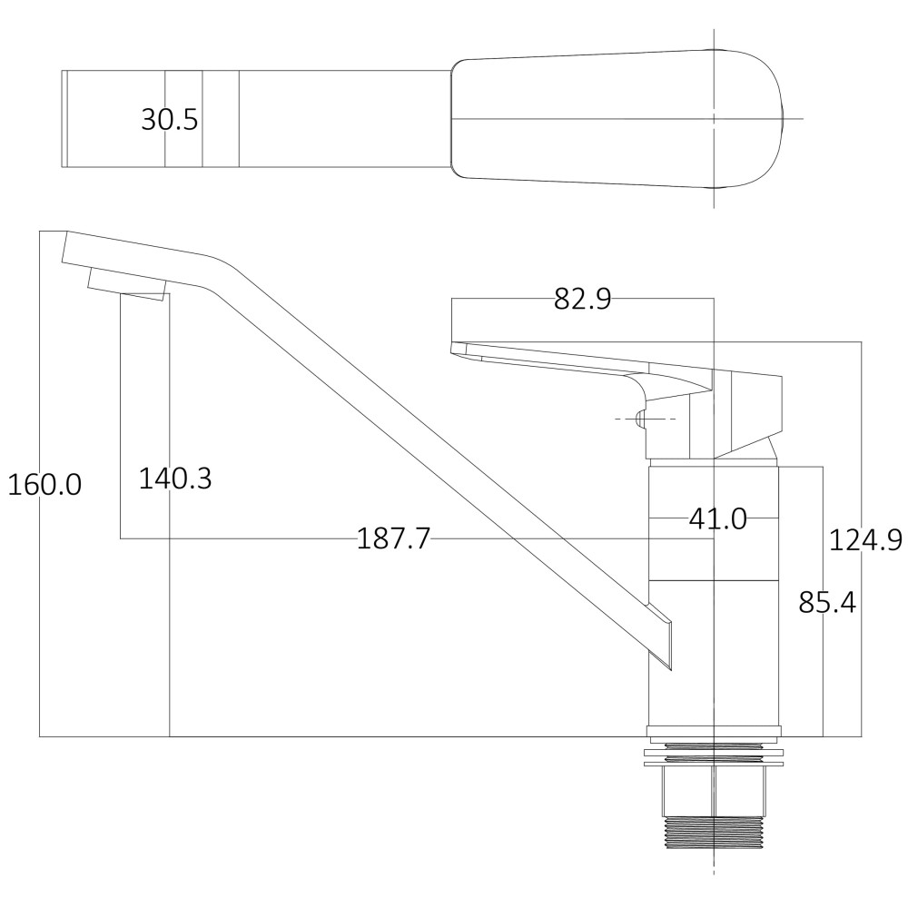 Змішувач для кухні Globus Lux BONN GLB-0203Q