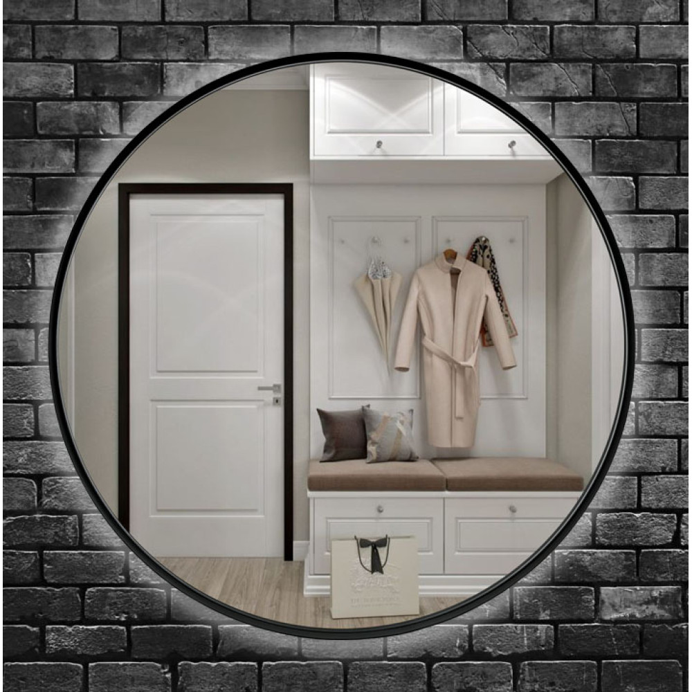 Дзеркало UNIO MRR-10 RND-S 600 x 600 mm LED BL з сенсором