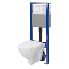 КОМПЛЕКТ С04: ІНСТ СИС-МА SYSTEM 40  MEХАН+ MITO RED 411 з поліп сид + кнопка змиву ENTER II біла