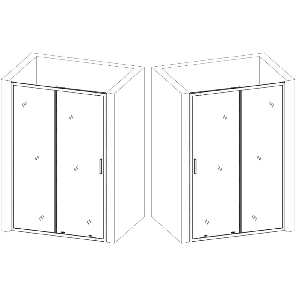 Душові двері PARSETA 120TB BRAVO (1уп.)