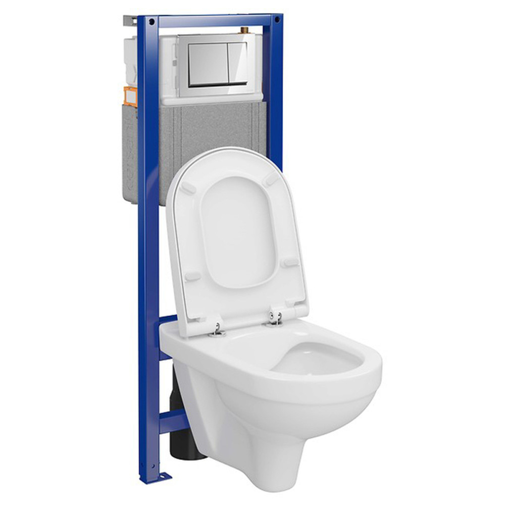 КОМПЛЕКТ С45: ІНСТ СИС-МА SYSTEM 40  MEХАН+ ZIP  413 з дюр сид LIFT+ кнопка змиву ENTER II хром