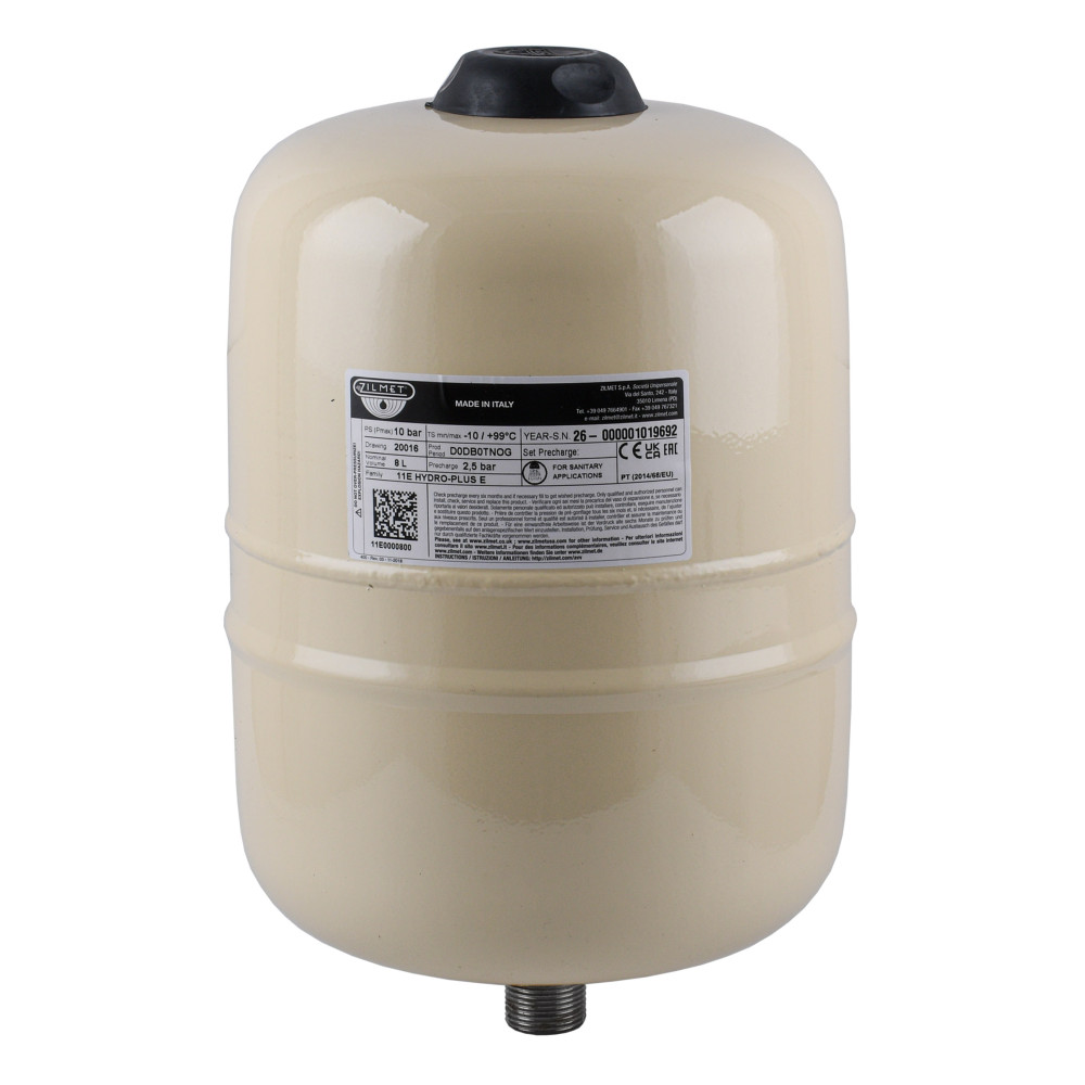 Гідроакумулятор з фіксованою мембраною HYDRO-PLUS E 8L (11E0000800)