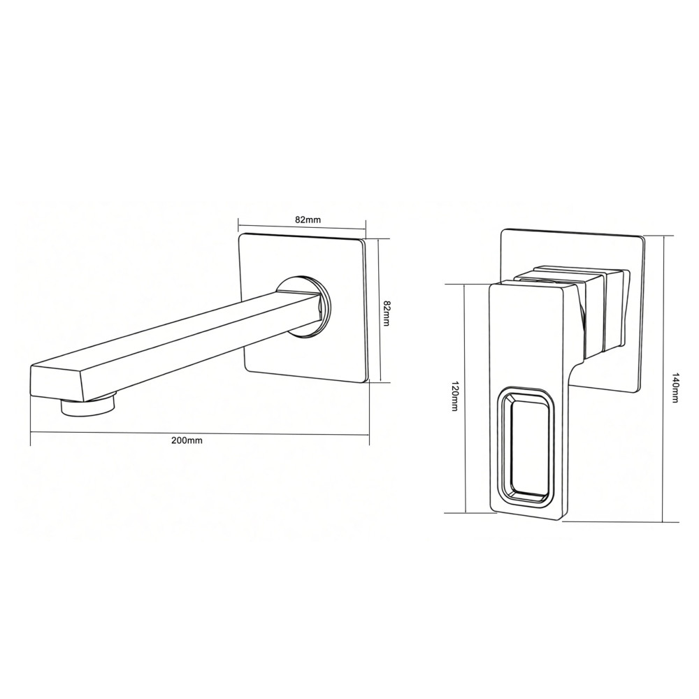 Змішувач для умивальника Globus Lux PIANO GLPN-204-SMART