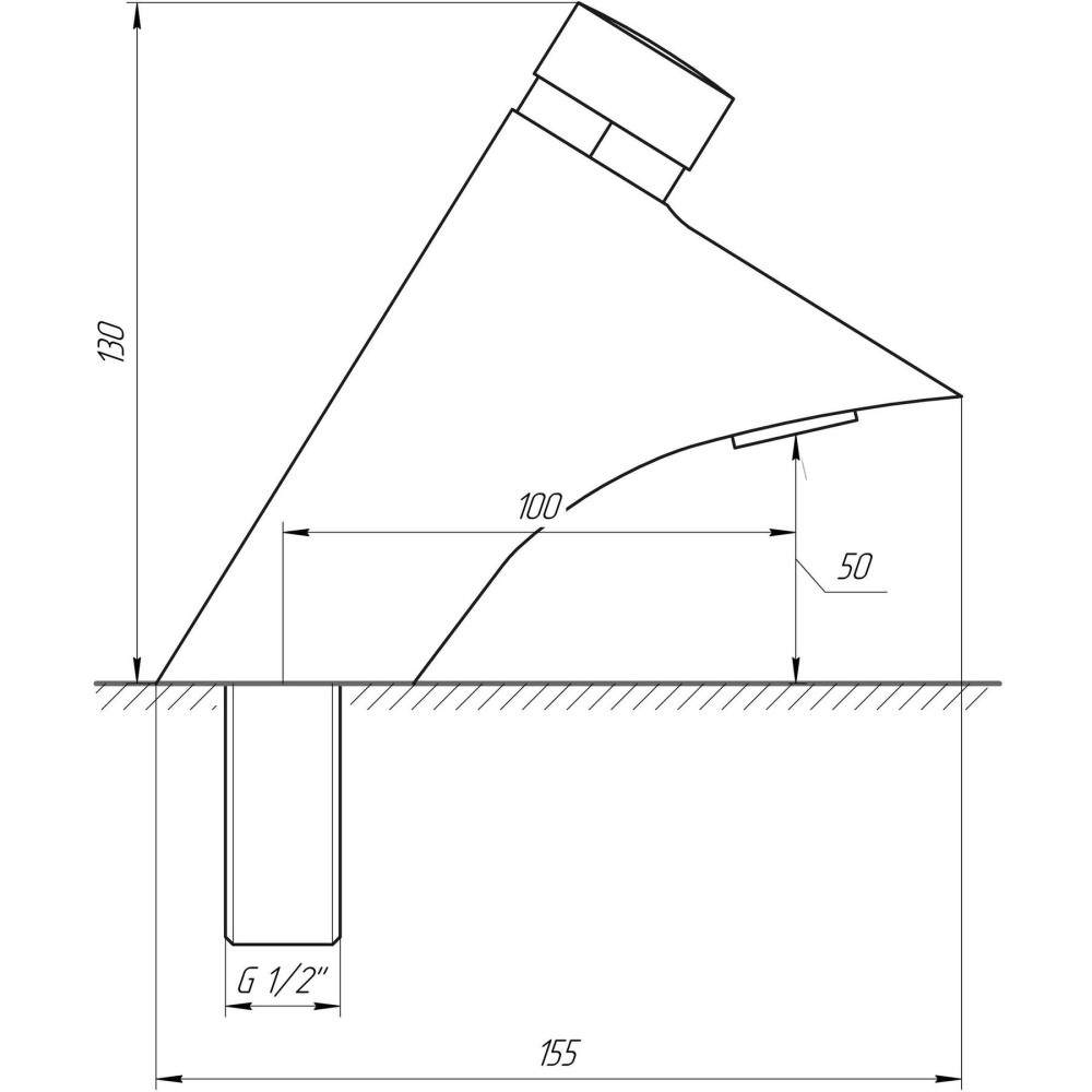 Кран-дозатор для умивальника GDB-303,3bar., 7l/min