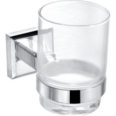 KB 9921 Стакан одинарний скляний , латунь