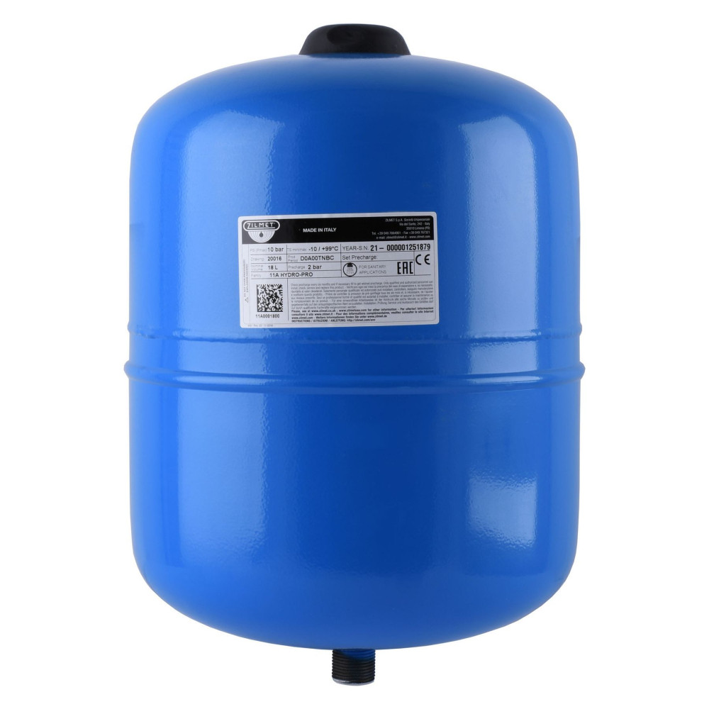 Гідроакумулятор з фіксованою мембраною  18л Zilmet HYDRO-pro 10bar ( 11A0001800 )
