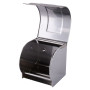 Тримач туалетного паперу HOTEC 16.623а з кришкою, (122*120*126mm) Stainless Steel