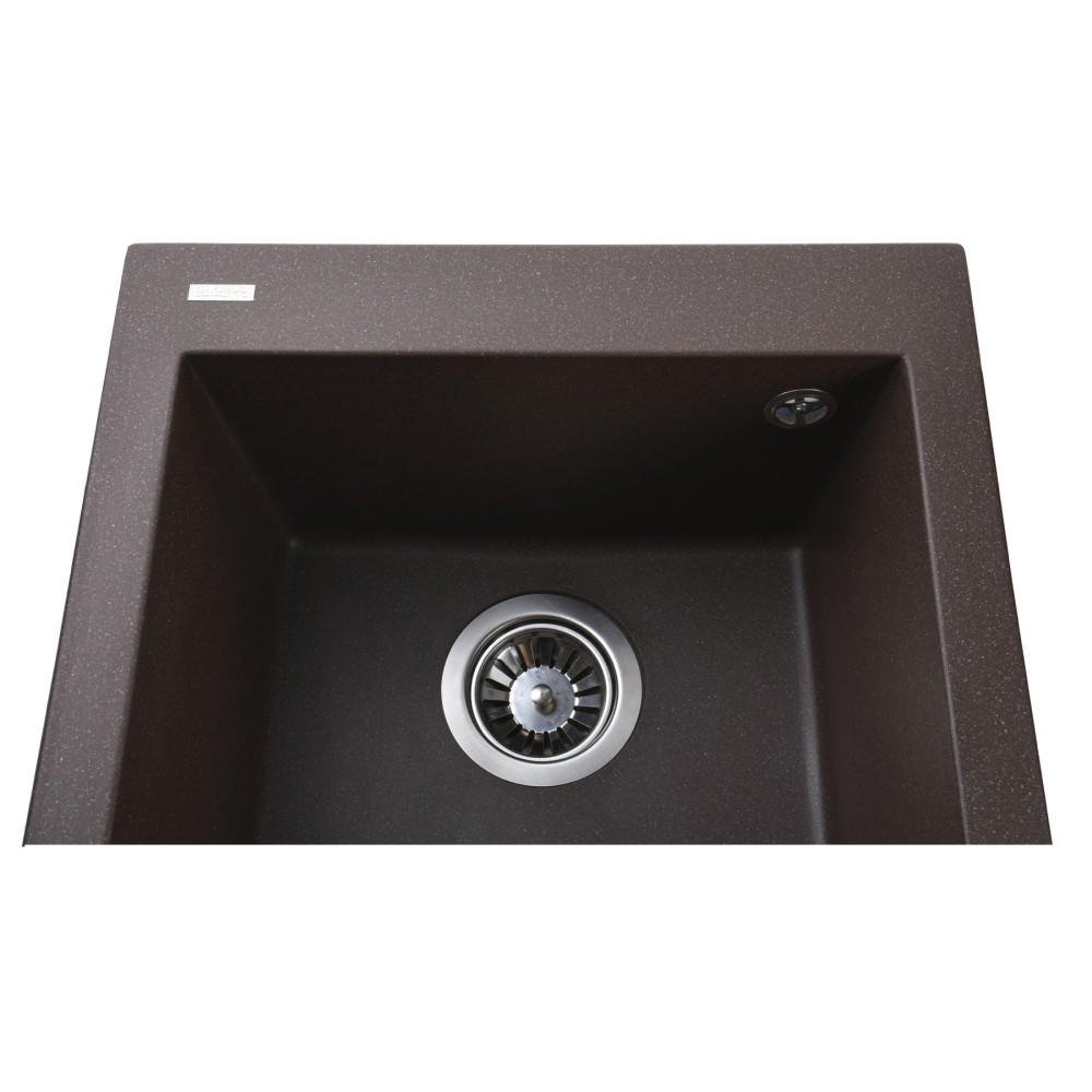 Гранітна мийка Globus Lux LAMA коричневий 410x500мм-А0006